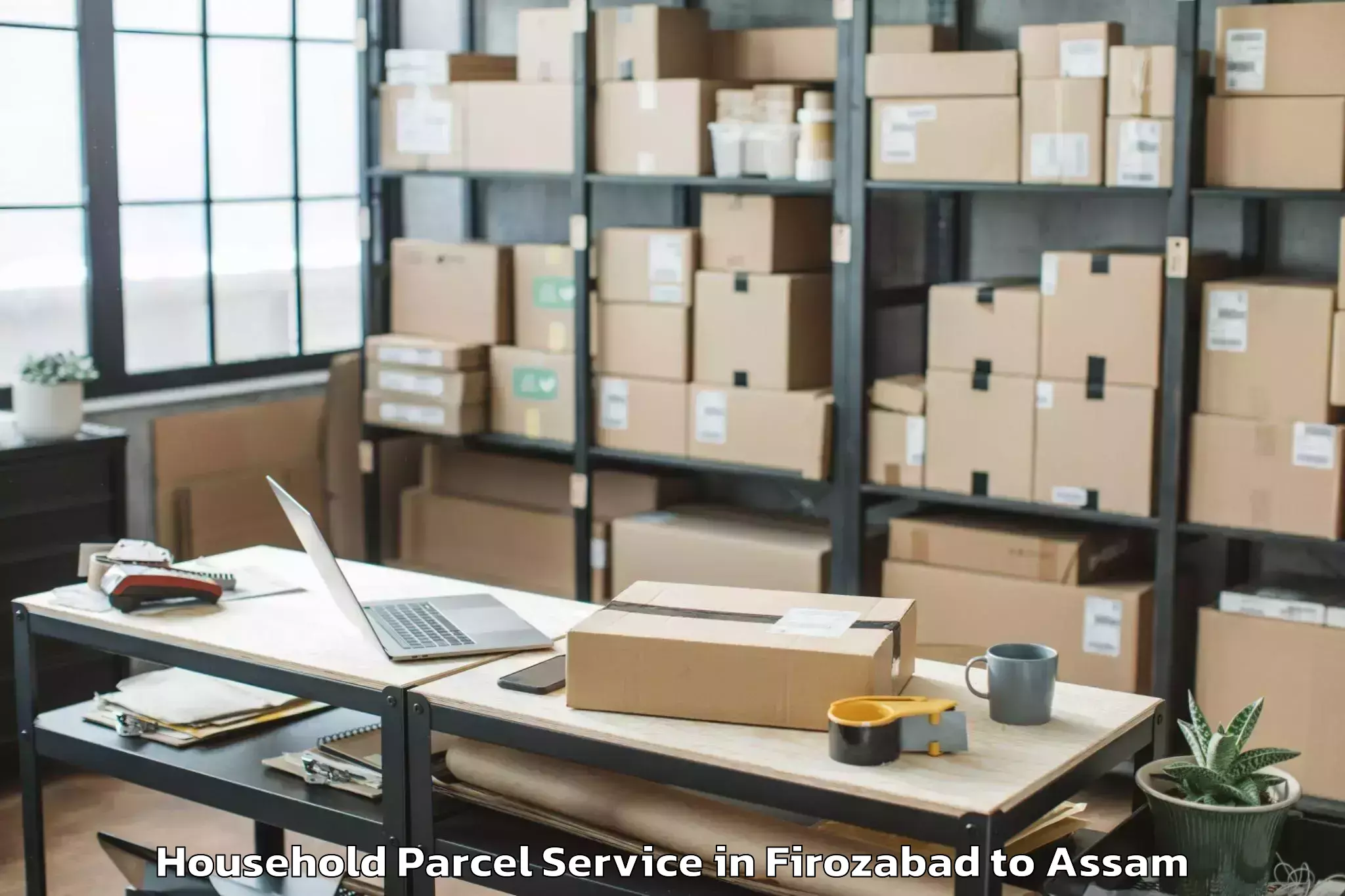 Easy Firozabad to Bogribari Household Parcel Booking